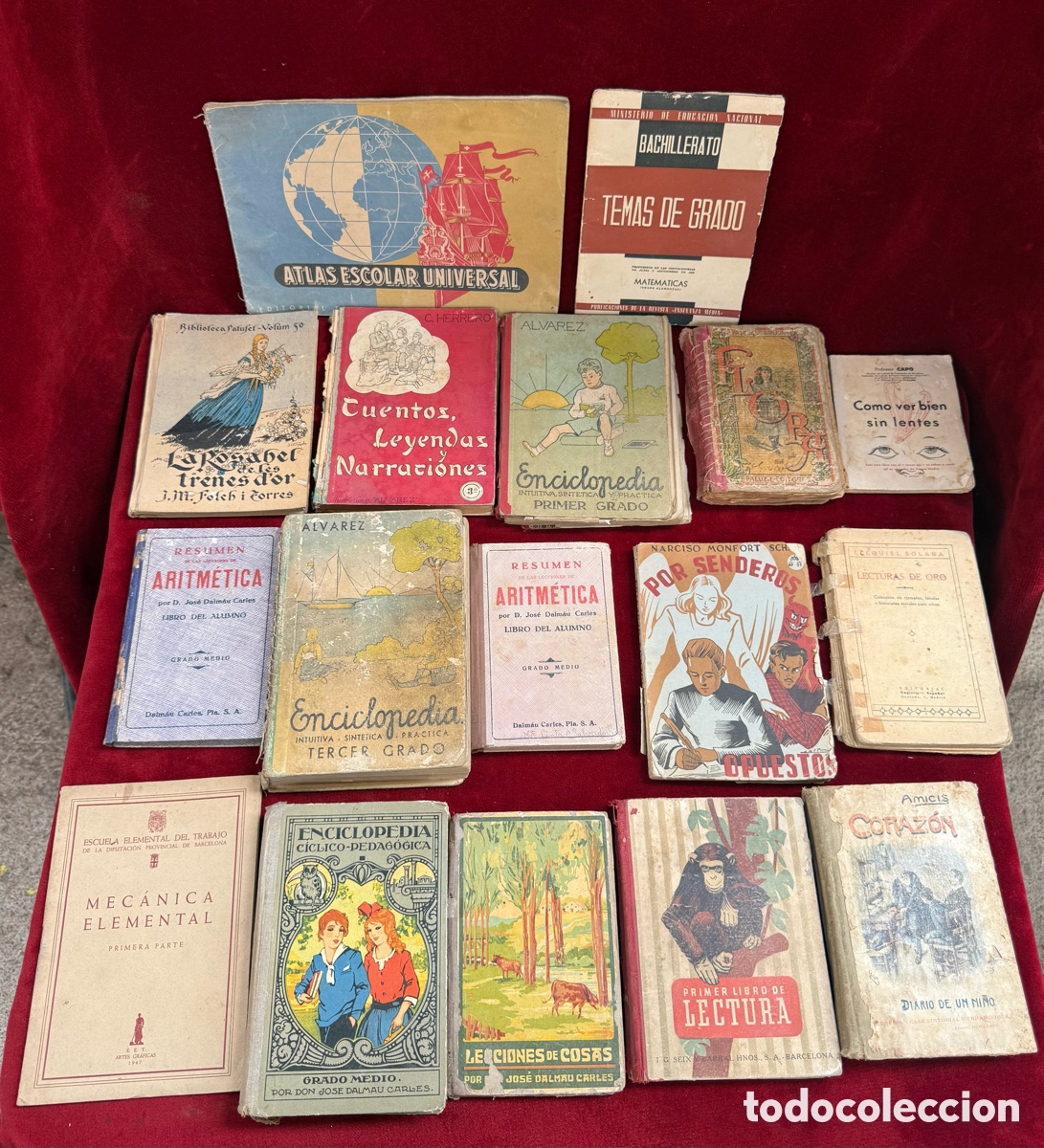 Libros antiguos: Gran lote de libros de colegio antiguos a&ntilde;os 20-50