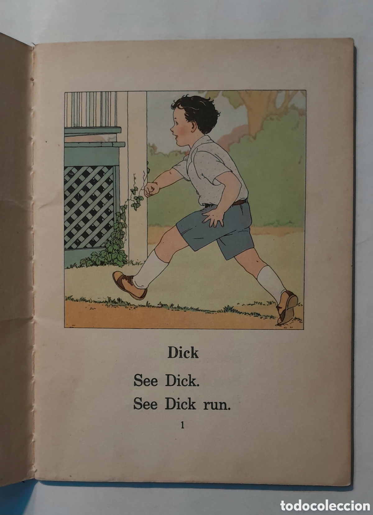 Libros antiguos: Dick and Jane. Elson Gray. Basic pre primer. 1936 Curriculum Foundation Series. - Foto 3