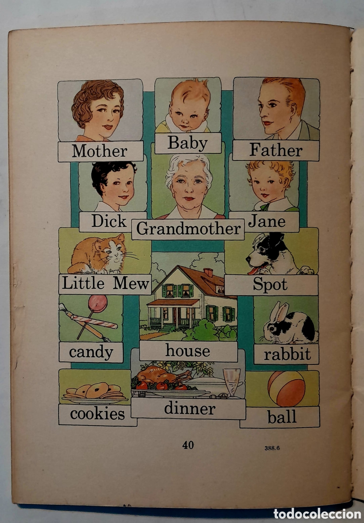 Libros antiguos: Dick and Jane. Elson Gray. Basic pre primer. 1936 Curriculum Foundation Series. - Foto 8