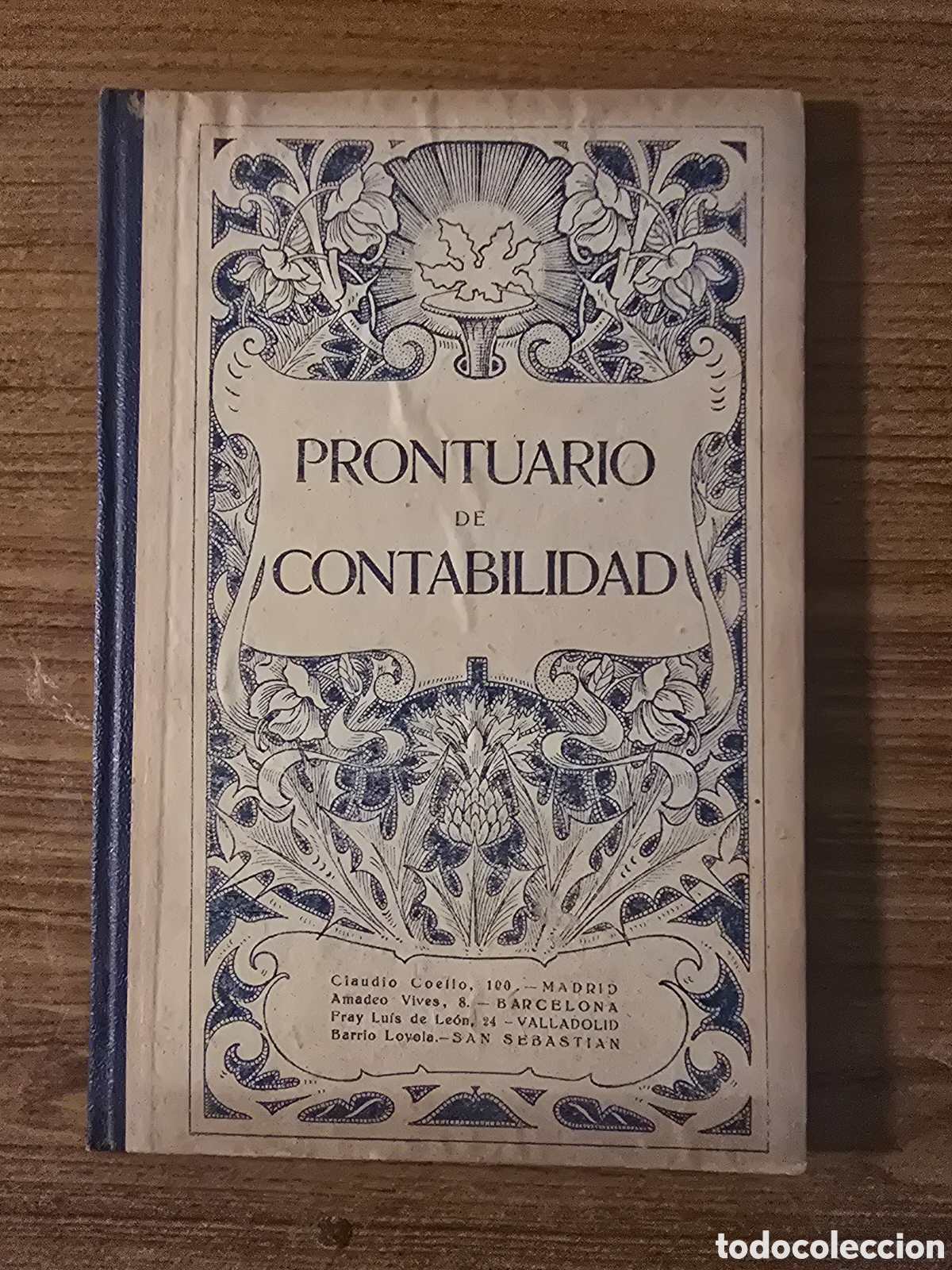 Libros antiguos: PRONTUARIO DE CONTABILIDAD,(G.M.BRU&Ntilde;O)