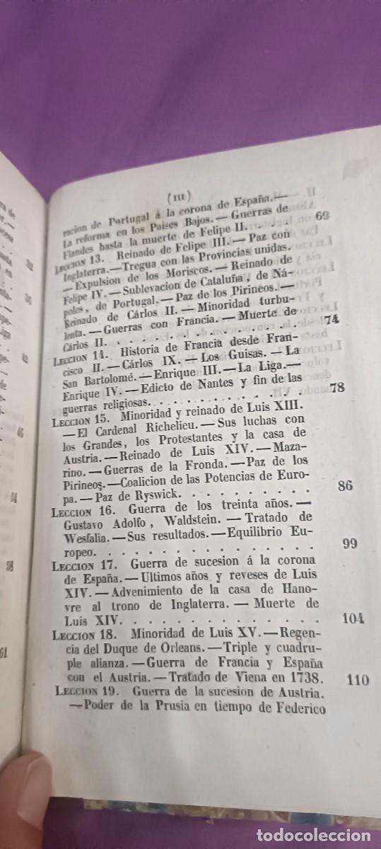 Libros antiguos: Curso elemental de historia - Foto 6