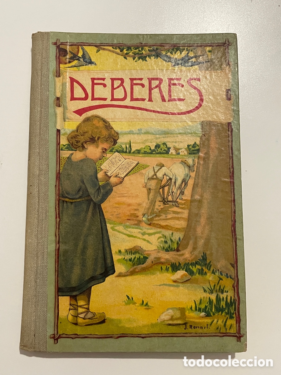 Old books: Deberes. M&eacute;todo completo de lectura. A&ntilde;o 1930. Pla S.A. editores.