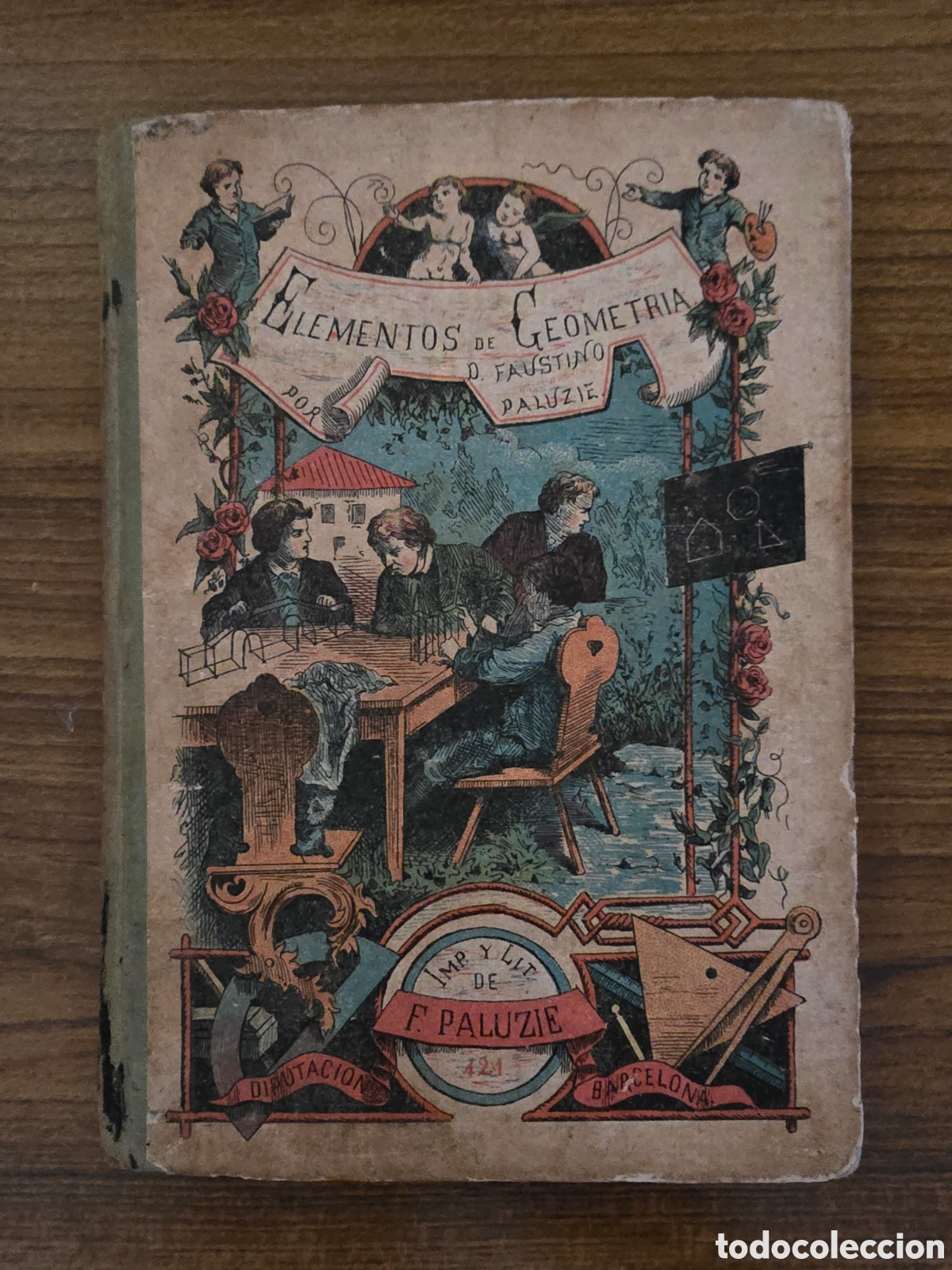 Libros antiguos: ELEMENTOS DE GEOMETRIA,A&Ntilde;O 1885,(F.PALUZIE)