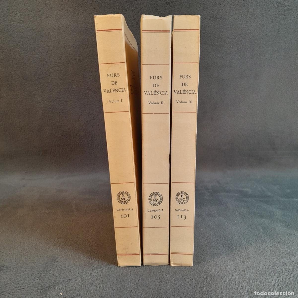 Libros antiguos: L-7206.FURS VAL&Egrave;NCIA. III VOLUM. GERM&Agrave; COLON Y ARCARDI GARCIA.1970-1978