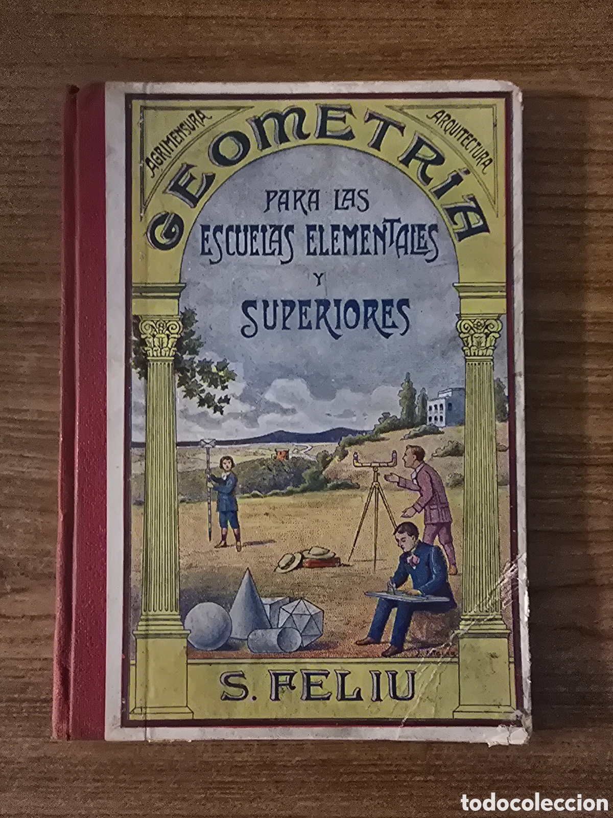 Libros antiguos: GEOMETRIA PARA LAS ESCUELAS ELEMENTALES Y SUPERIORES,A&Ntilde;O 1930,(ROSALS)