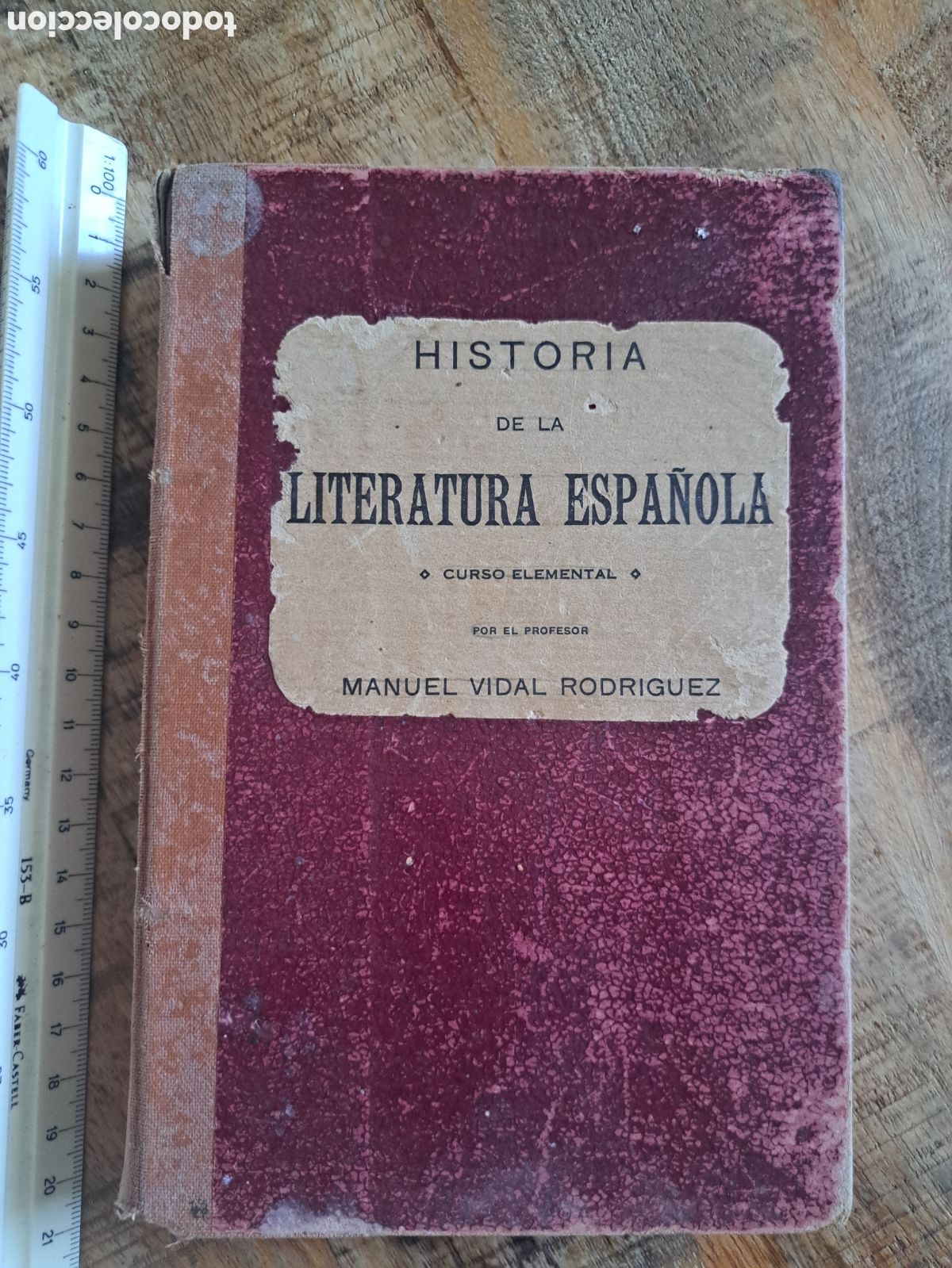 Libros antiguos: Jml Historia de la literatura espa&ntilde;ola. Manuel Vidal Rodriguez. Santiago 1928