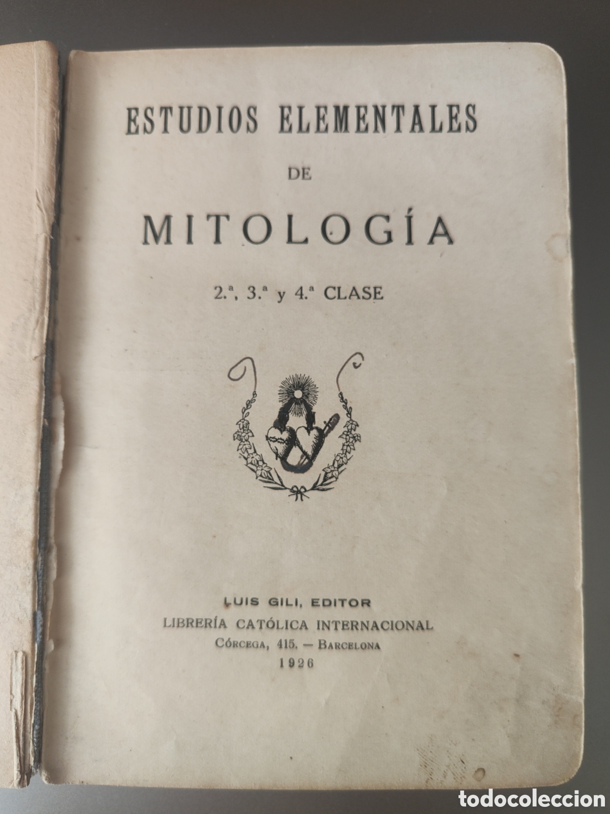 Libros antiguos: Libro Estudios elementales de Mitolog&iacute;a - Foto 2