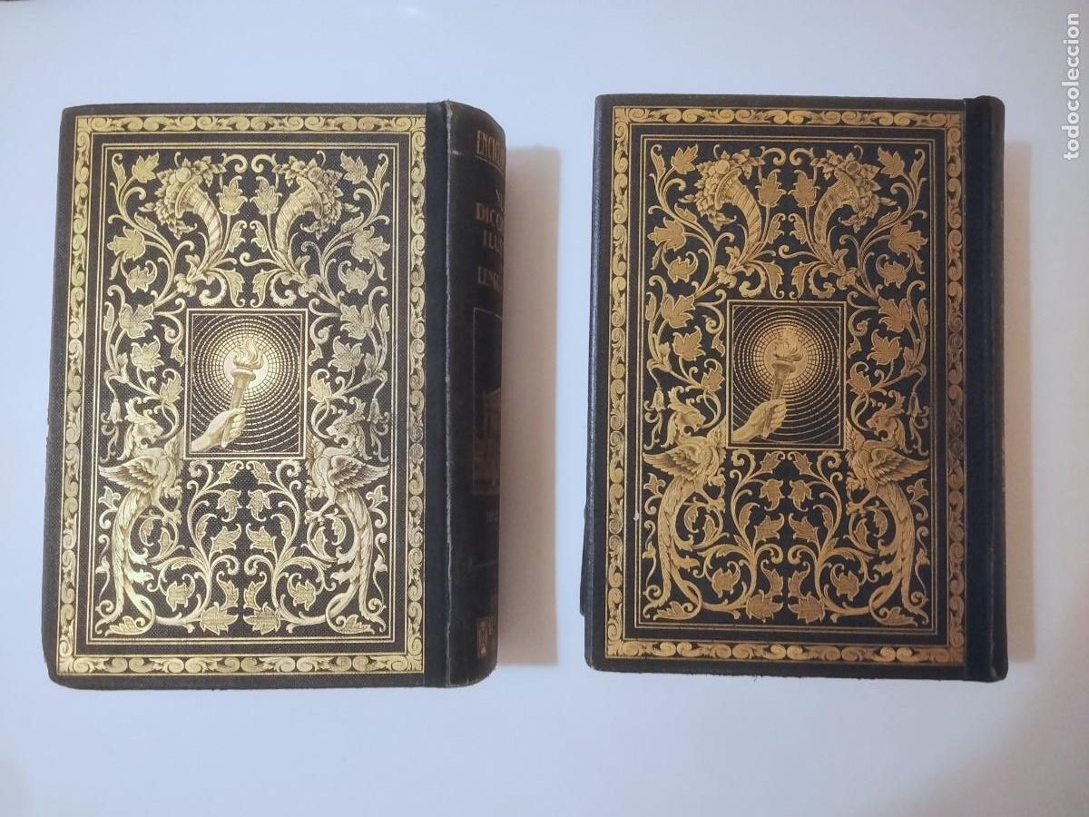 Libros antiguos: Enciclopedia Ilustrada Sopena (1934) - Obra Completa en 2 Tomos. Antigua y muy bonita