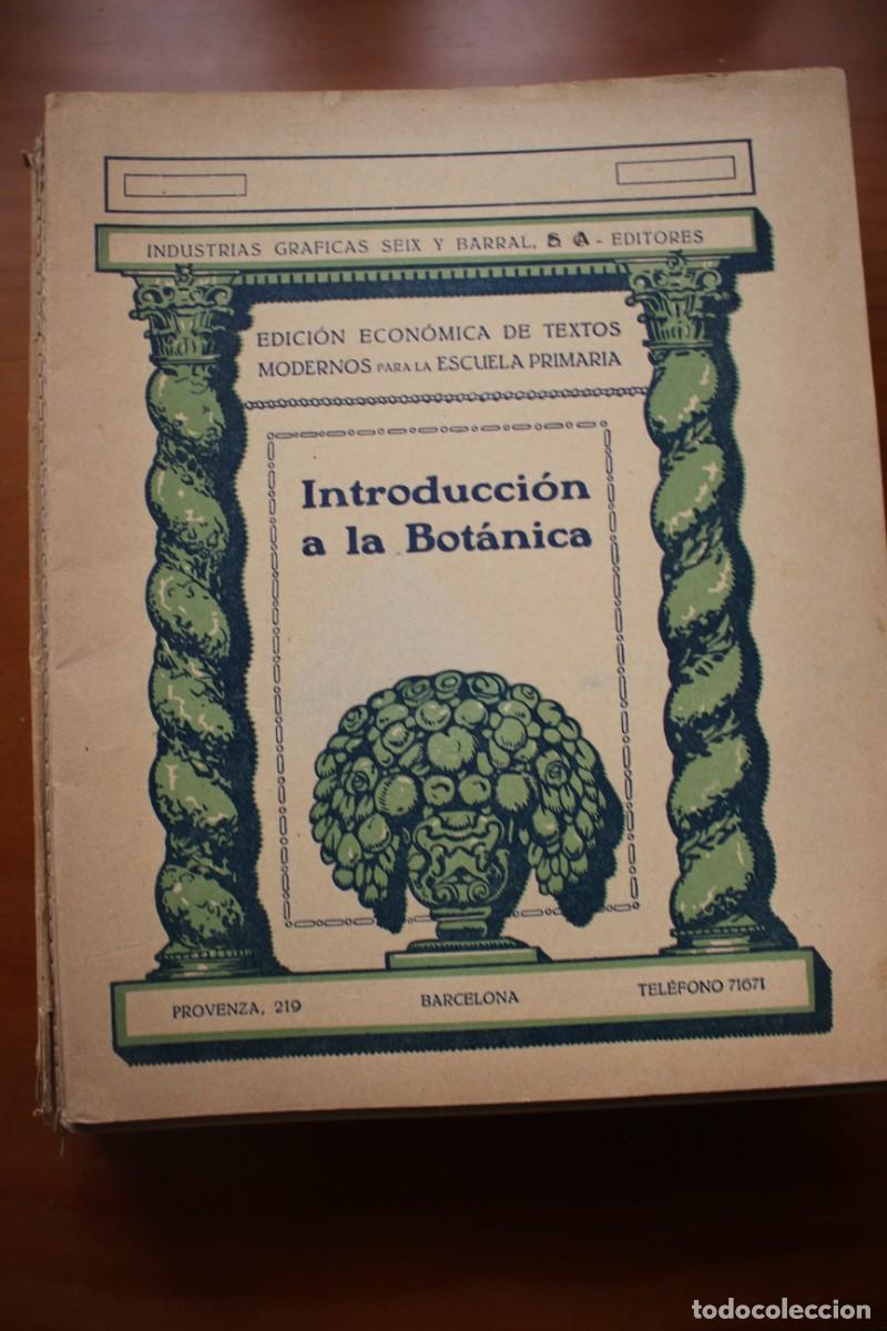 Libros antiguos: Introducci&oacute;n a la Bot&aacute;nica. Seix Barral. Edici&oacute;n econ&oacute;mica de textos.