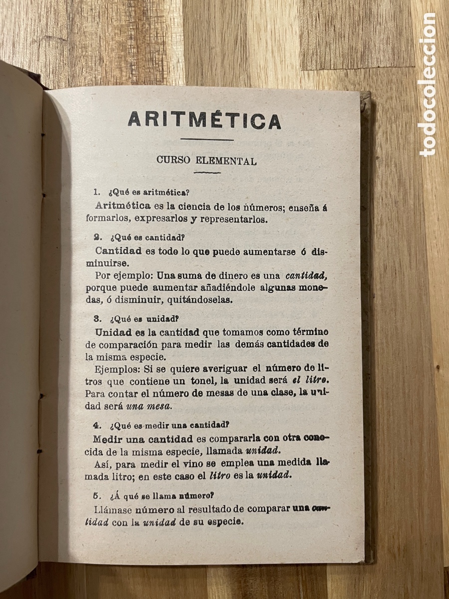 Libros antiguos: Aritm&eacute;tica. Curso elemental. G. M. Bru&ntilde;o. - Foto 4