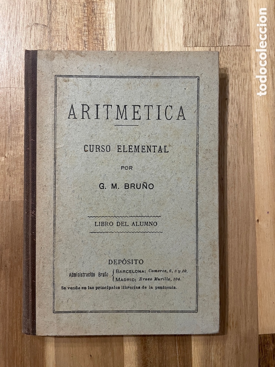 Antiquarische B&uuml;cher: Aritm&eacute;tica. Curso elemental. G. M. Bru&ntilde;o.