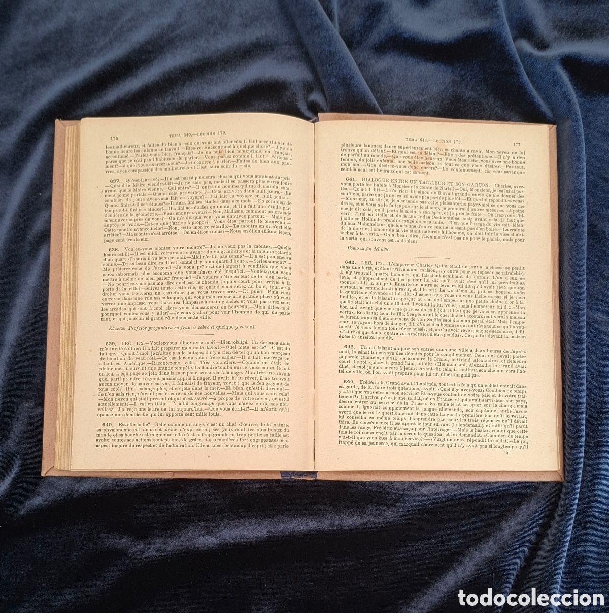 Libros antiguos: Gram&aacute;tica Francesa Ollendorff Reformado &ndash; Eduardo Benot (1923)