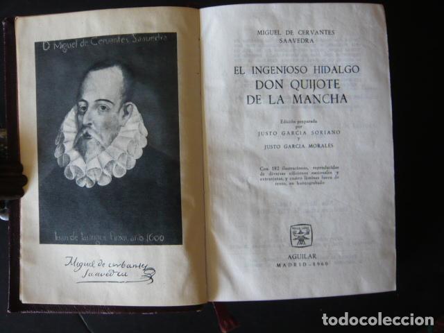Libros antiguos: DON QUIJOTE DE LA MANCHA MIGUEL DE CERVANTES AGUILAR 1960