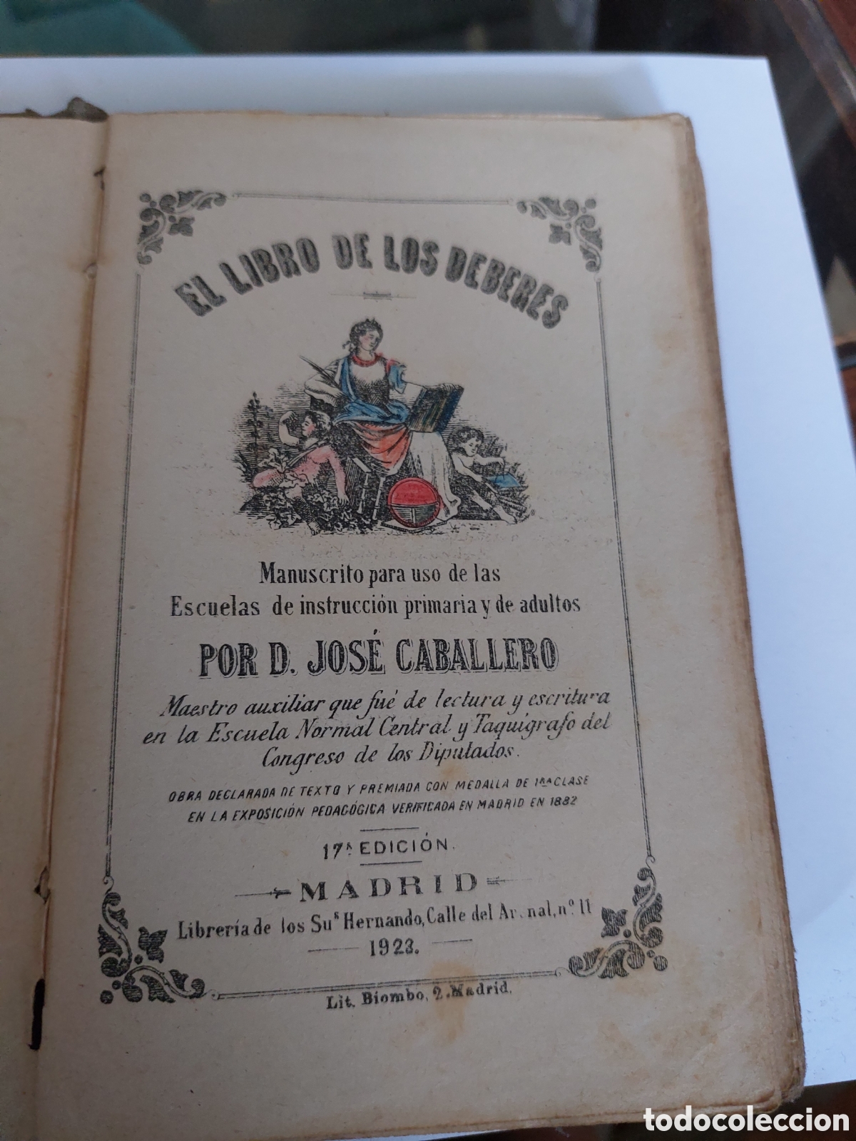 Libros antiguos: El libro de los deberes 1923. - Foto 3