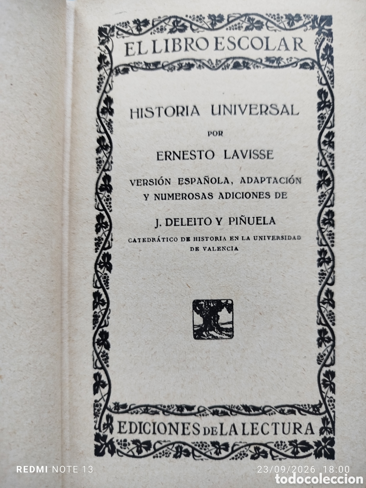 Libros antiguos: Libro escolar historia universal - Foto 4