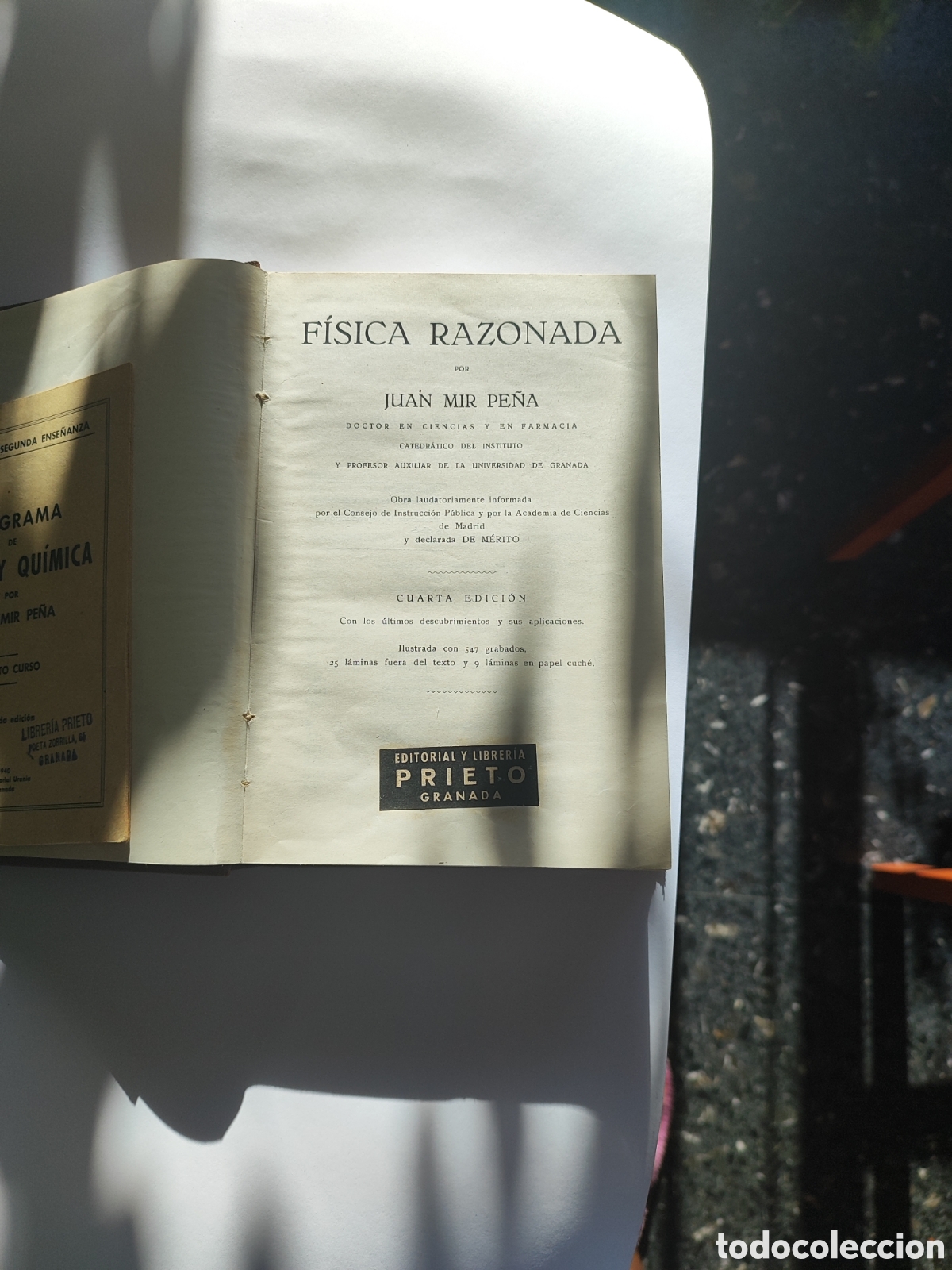 Libros antiguos: F&iacute;sica. Razonada y Programa 1940 - Foto 3