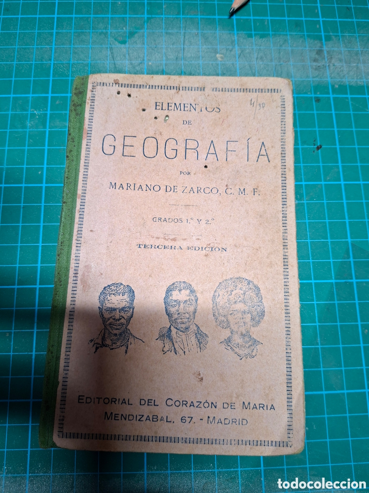 Libros antiguos: Elementos de geografia