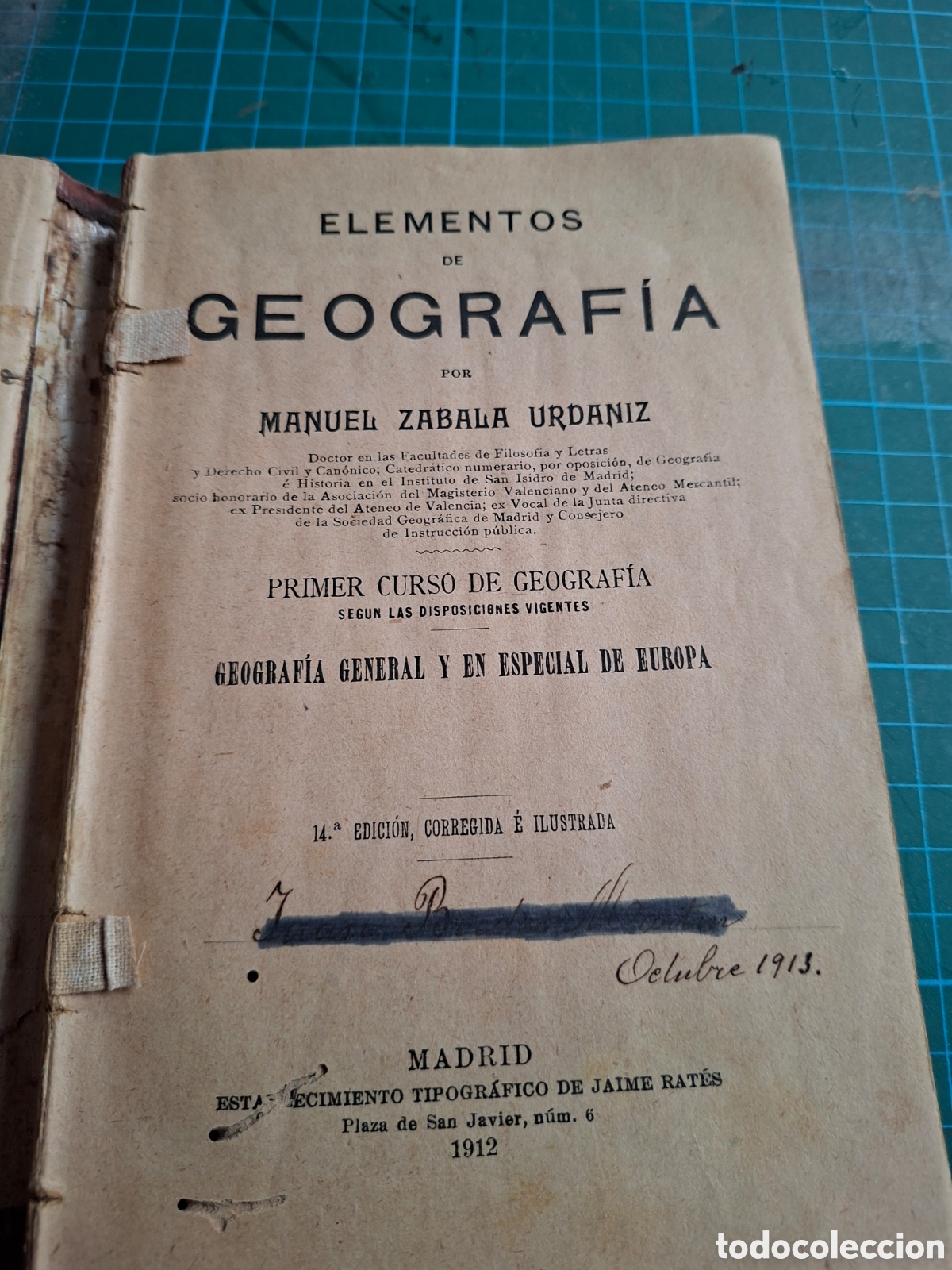Libros antiguos: Geograf&iacute;a General de Zabala - Foto 2