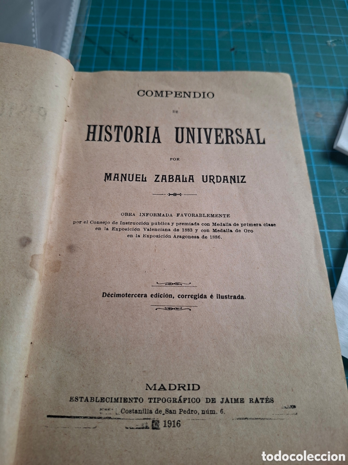 Libros antiguos: Historia Universal de Zabala - Foto 2