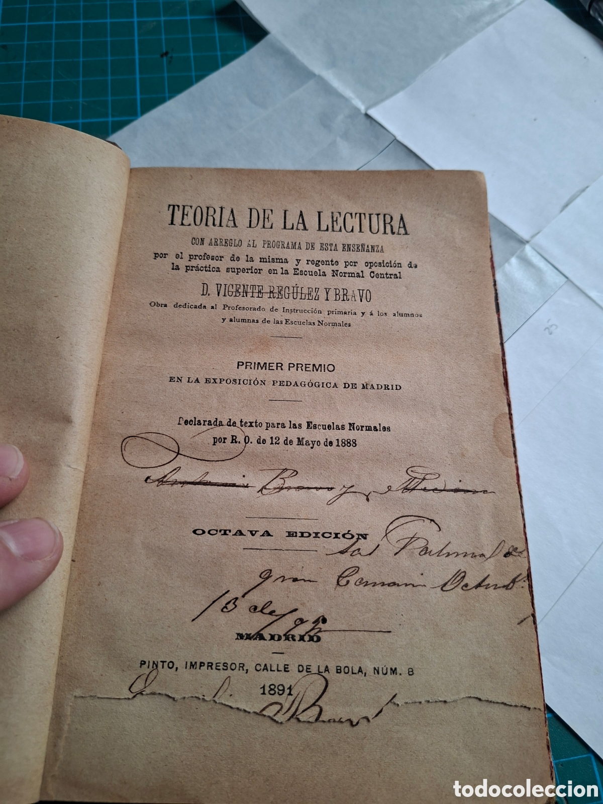 Libros antiguos: TEORIA DE LA LECTURA. LINRO