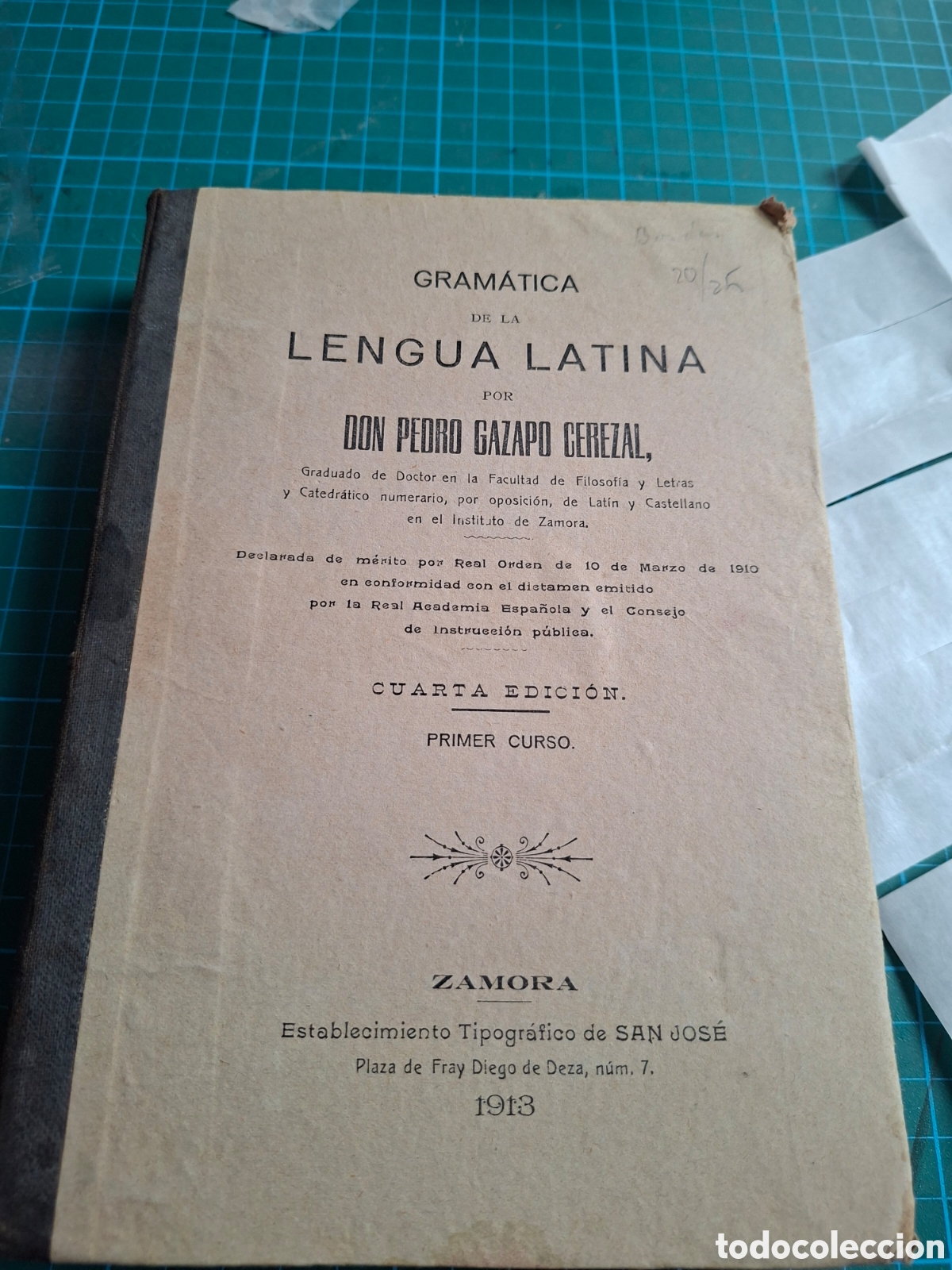 Libros antiguos: GRAMATICA DE LA LENGUA LATINA