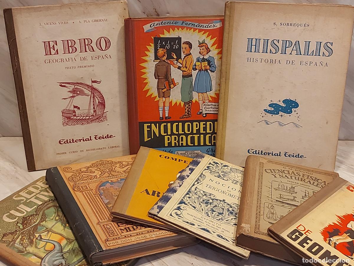 Libros antiguos: LOTE 9 LIBROS ESCOLARES ANTIGUOS | 1930-1955 | BRU&Ntilde;O, TEIDE, SALVATELLA, SEIX BARRAL
