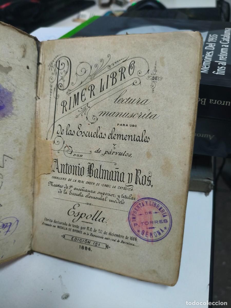 Libros antiguos: ESPOLLA, primer libro antonio balma&ntilde;a Y ros, 1896 - Foto 2