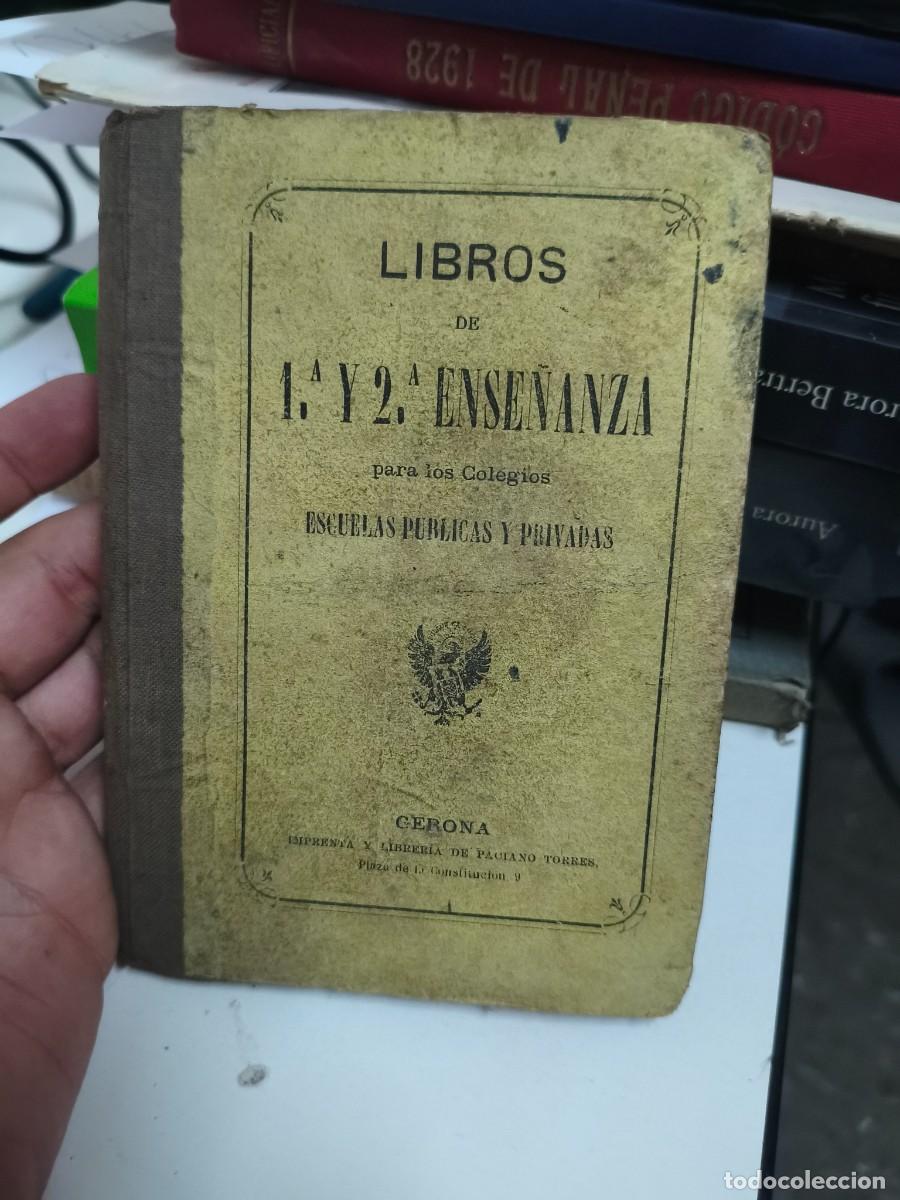 Libros antiguos: Libros 1.&ordf; y 2&ordf; ense&ntilde;anza escuelas publicas y privadas. Joaquin Avenda&ntilde;o Mariano Carderera