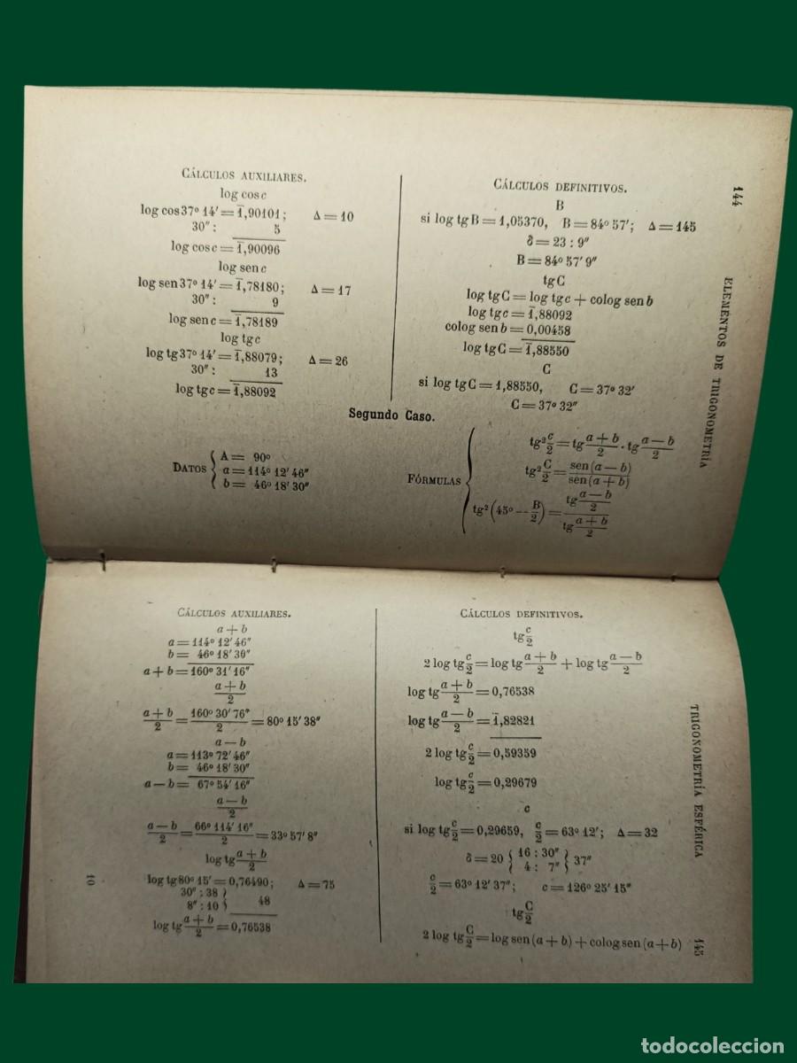 Libros antiguos: ELEMENTOS DE TRIGONOMETR&Iacute;A. G.M. Bru&ntilde;o. 1916 - Foto 3