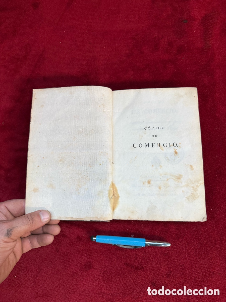 Libros antiguos: Antiguo libro de 1829,Codico de Comercio,Madrid! - Foto 9