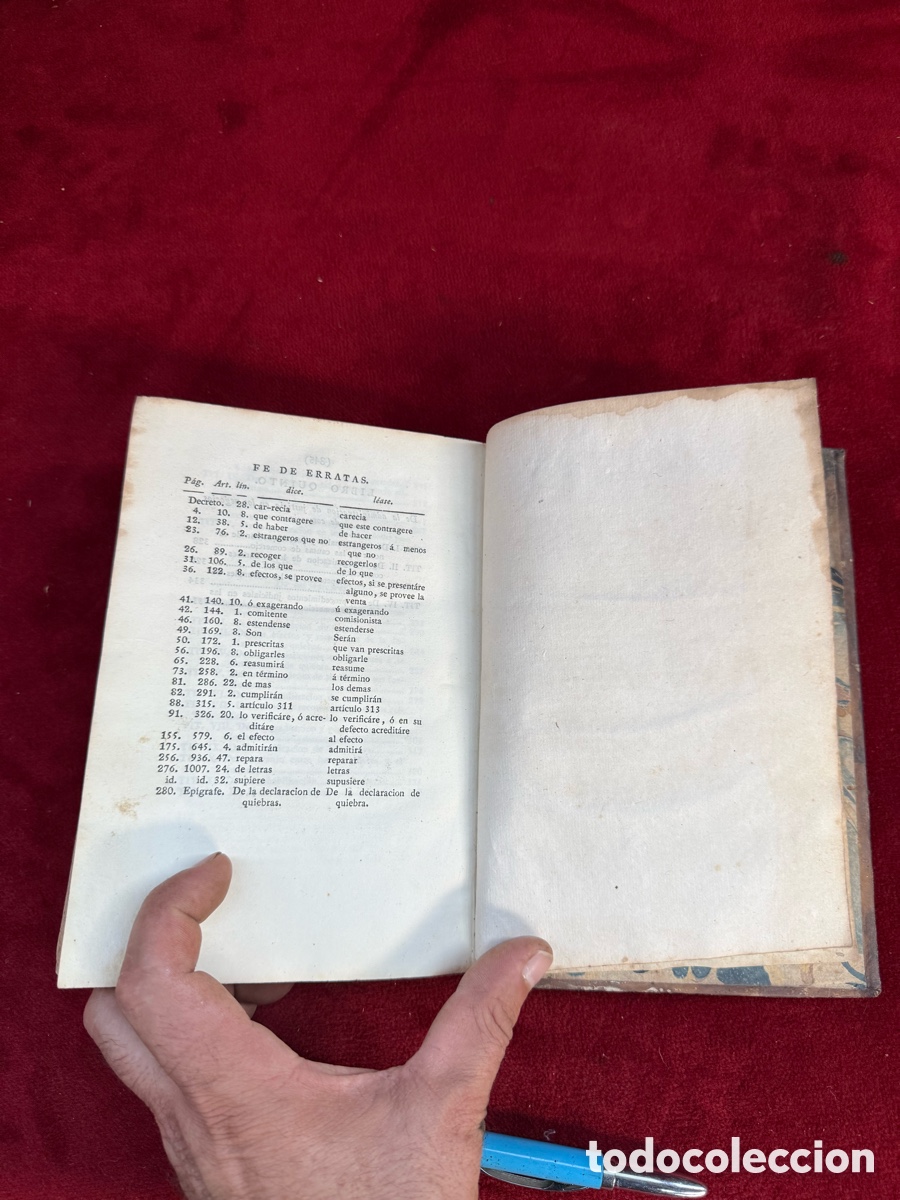 Libros antiguos: Antiguo libro de 1829,Codico de Comercio,Madrid! - Foto 15