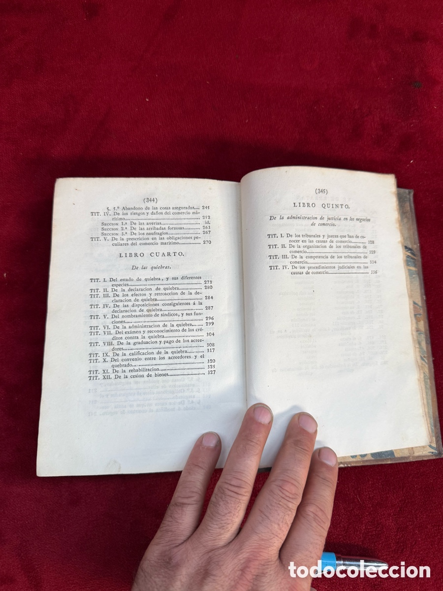 Libros antiguos: Antiguo libro de 1829,Codico de Comercio,Madrid! - Foto 16