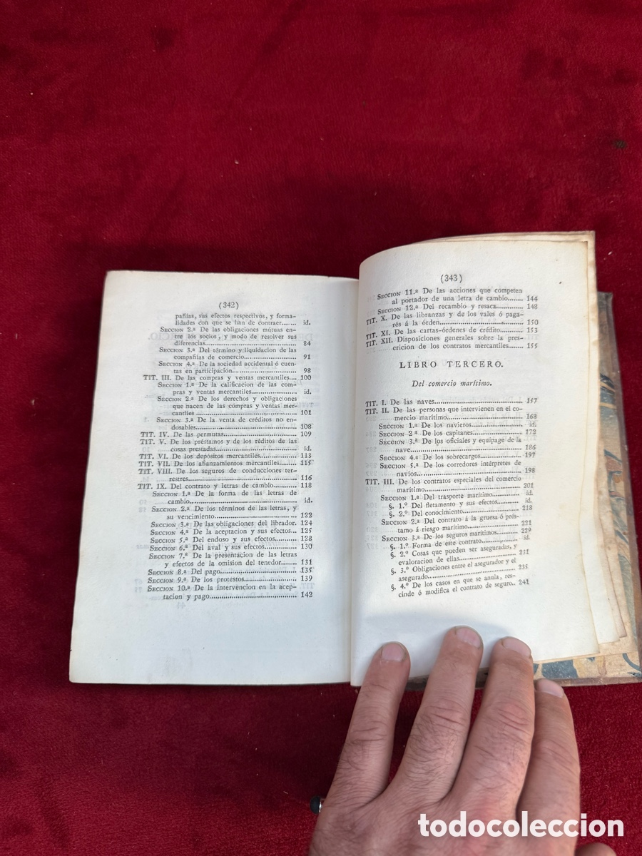 Libros antiguos: Antiguo libro de 1829,Codico de Comercio,Madrid! - Foto 17