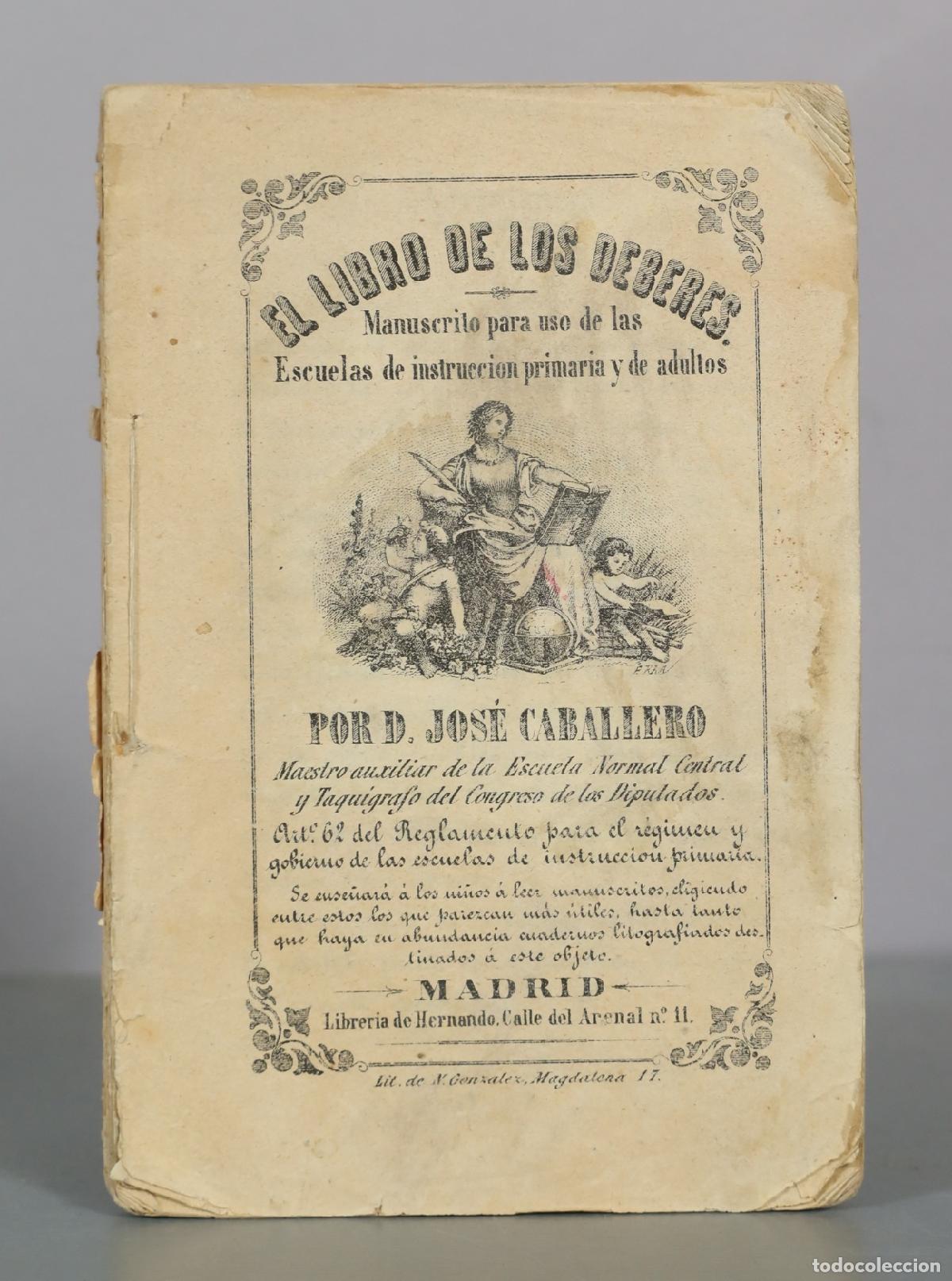 Livros antigos: El libro de los deberes - Jos&eacute; Caballero - Librer&iacute;a de Hernando