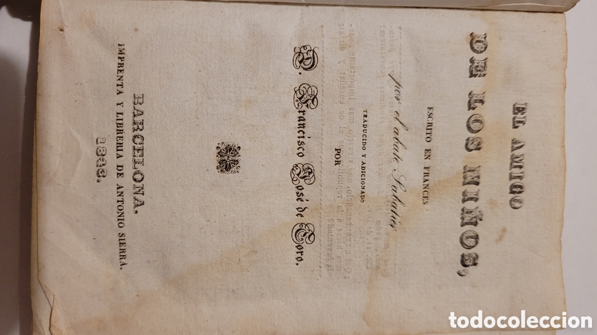 Libros antiguos: Libro antiguo 1813 &rdquo;El amigo de los ni&ntilde;os&rdquo;