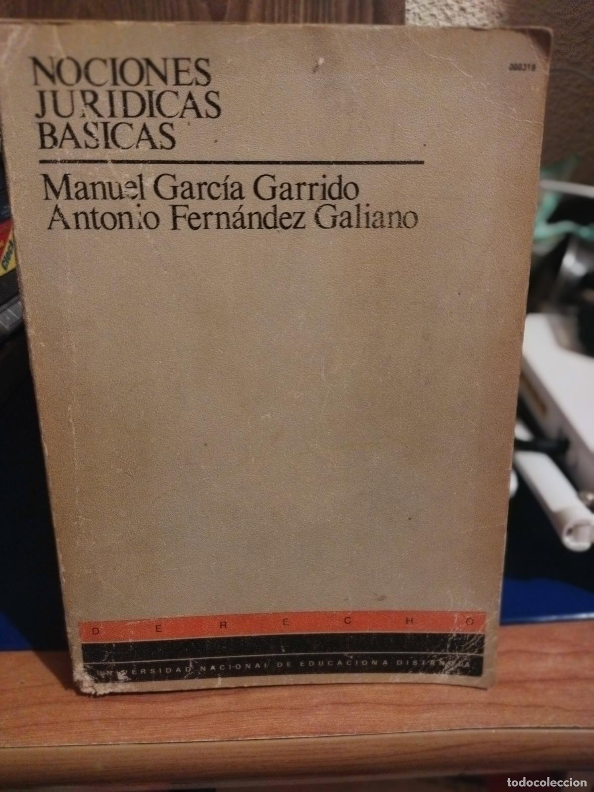 Libros antiguos: Nociones Jur&iacute;dicas b&aacute;sicas