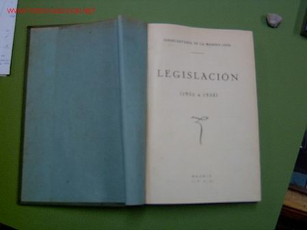 Old books: Libro LEGISLACION DE LA MARINA MERCANTE  1932/1935