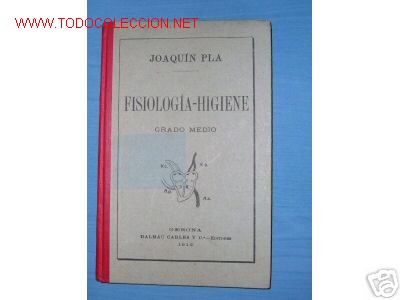 Old books: 1912. FISIOLOGIA . HIGIENE. GRADO MEDIO. CIENCIAS.