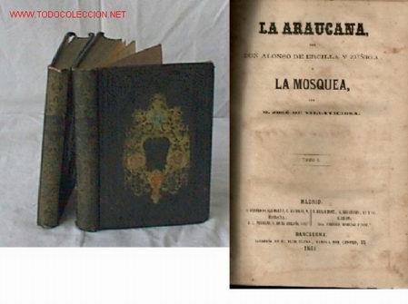 Libros antiguos: LA ARAUCANA  - LA MOSQUEDA - 1861 - Foto 1