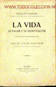 Libros antiguos: LA VIDA. Su valor y significaci&oacute;n. - Foto 1