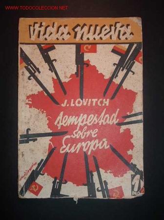 Libros antiguos: J. LOVITCH-TEMPESTAD SOBRE EUROPA,1933 - Foto 1