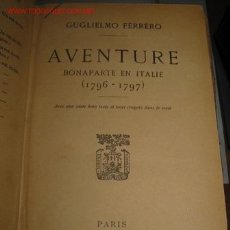 Libros antiguos: NAPOLEON BONAPARTE EN ITALIE. 1.936. Lote 23640398