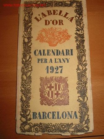 Libros antiguos: LABELLA DOR. Calendari. 1.927 - Foto 1