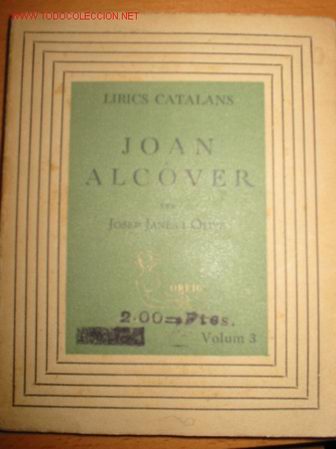 Libros antiguos: JOAN ALCOVER.  1.932 - Foto 1