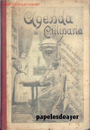 Libros antiguos: Agenda culinaria para 1916 - Foto 1