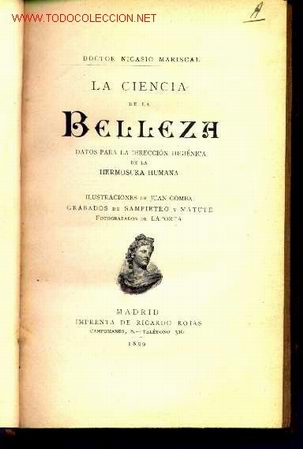 Libros antiguos: LA CIENCIA DE LA BELLEZA - NICASIO MARISCAL - Foto 1