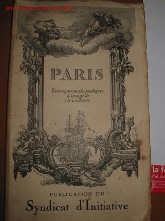 Libros antiguos: PARIS.  1,923 - Foto 1