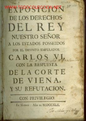 Libros antiguos: EXPOSICION DE LOS DERECHOS DEL REY Nuestro Se&ntilde;or (Madrid, 1742) - Foto 1