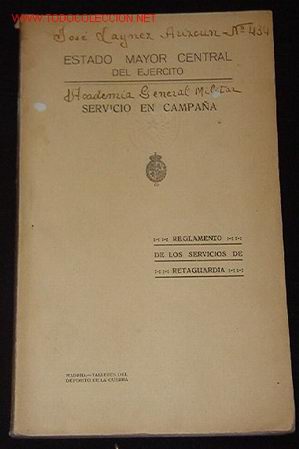 Libros antiguos: Servicio en Campa&ntilde;a, 144 p&agrave;ginas - Foto 1