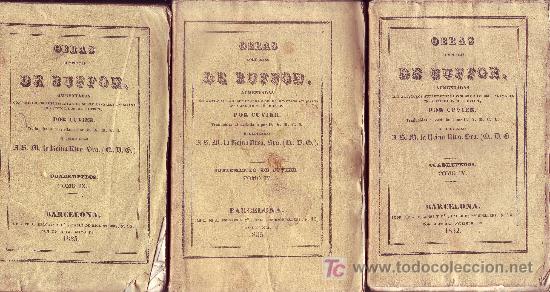 Libros antiguos: OBRAS COMPLETAS DE BUFFON 3 TOMOS DEL A&Ntilde;O 1932-1933 Y 1935 - Foto 1